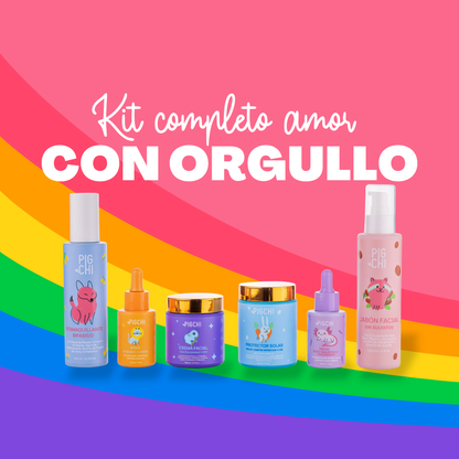 Kit Completo Amor Con Orgullo (para piel sensible/seca o mixta/grasa)